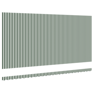 Tessuto di ricambio per tende per telaio 6x3 m Verde e Bianco
