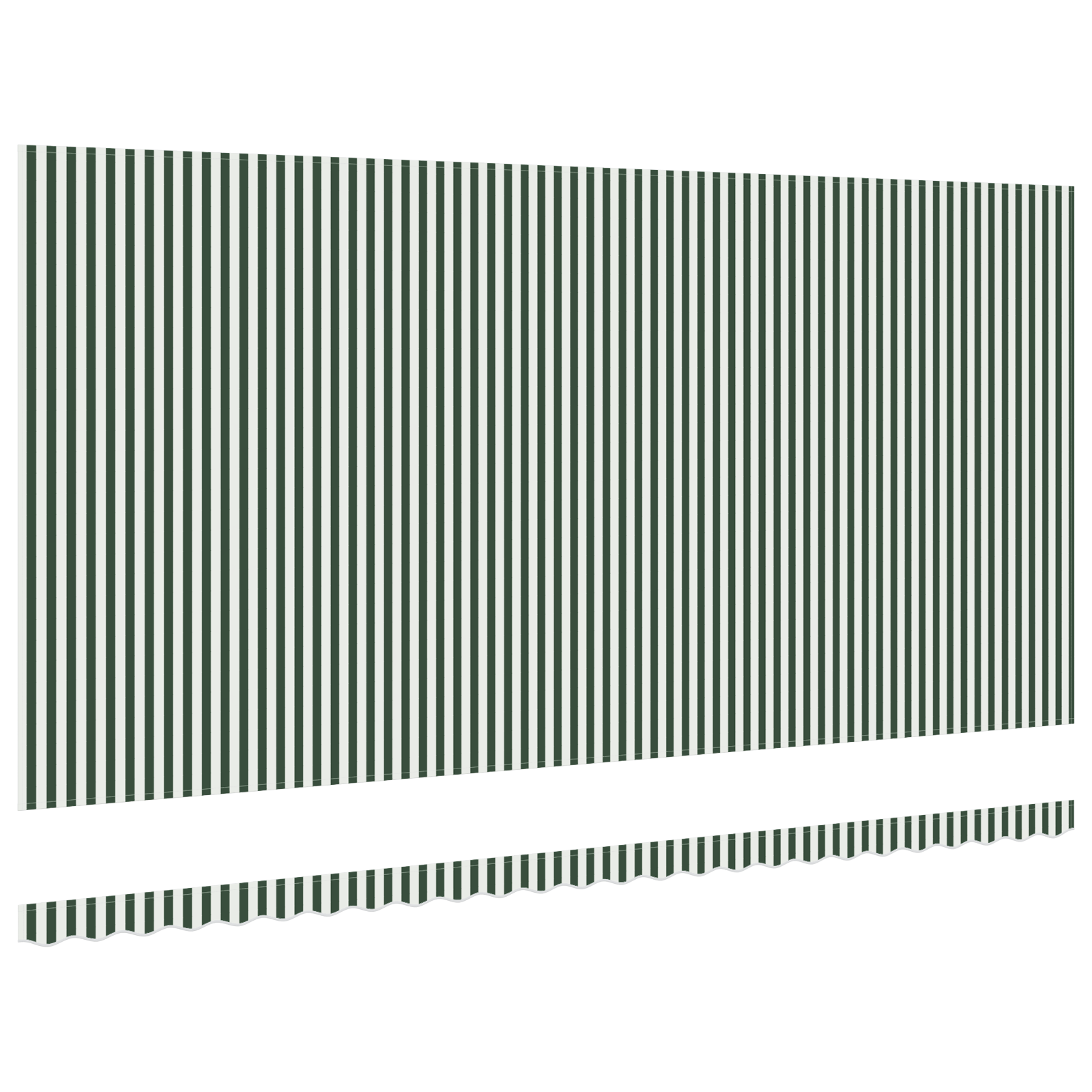 Fodera per tenda per telaio di 6x3.5 m Verde e Bianco