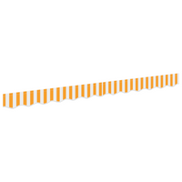 Valance Tenda per telaio da 2.5 m Giallo e Bianco 2.3x0.2 m
