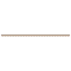 Tenda Valance per struttura 6 m Beige 5,8x0,2 m