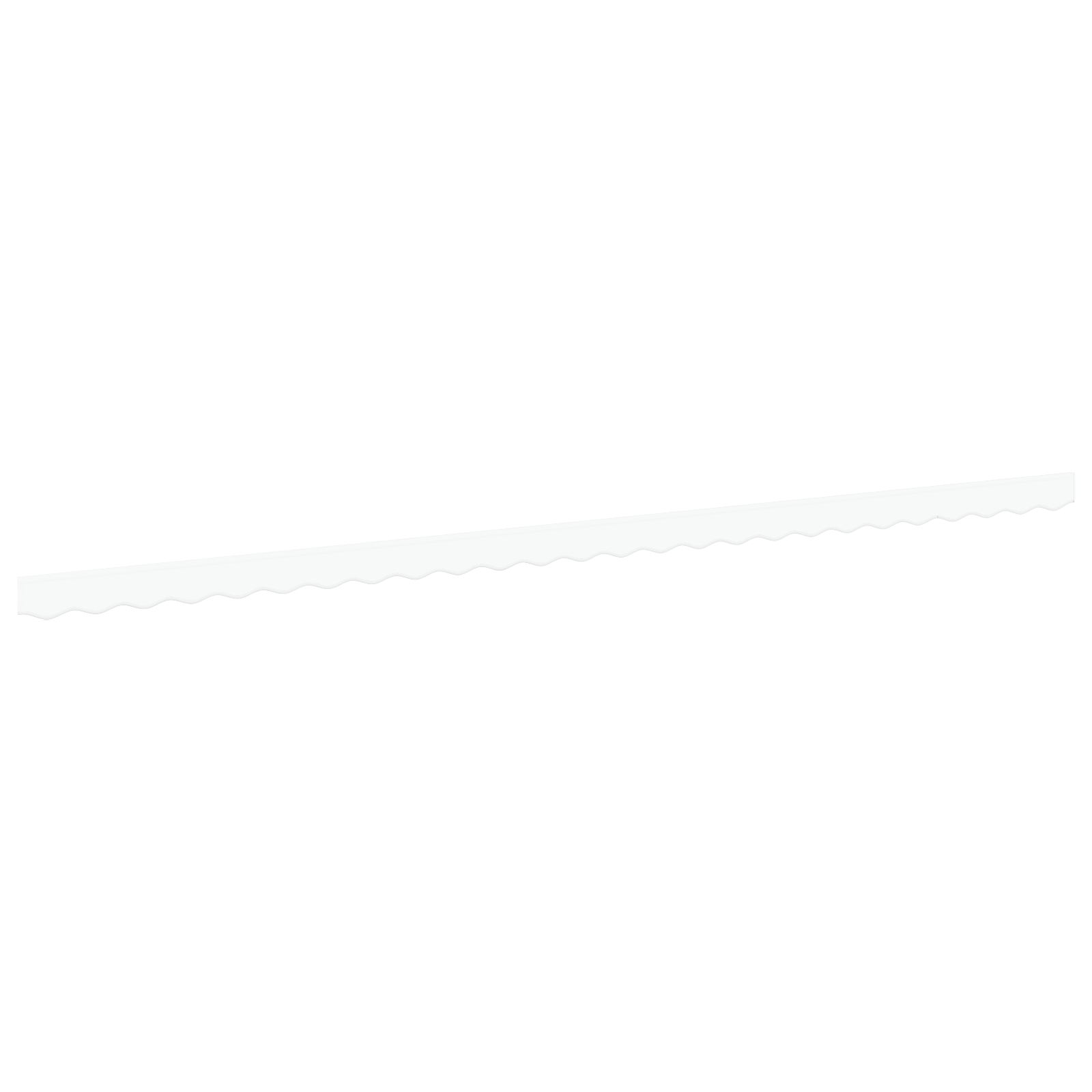 Tenda Valance per telaio di 6 m Bianco 5.8x0.2 m