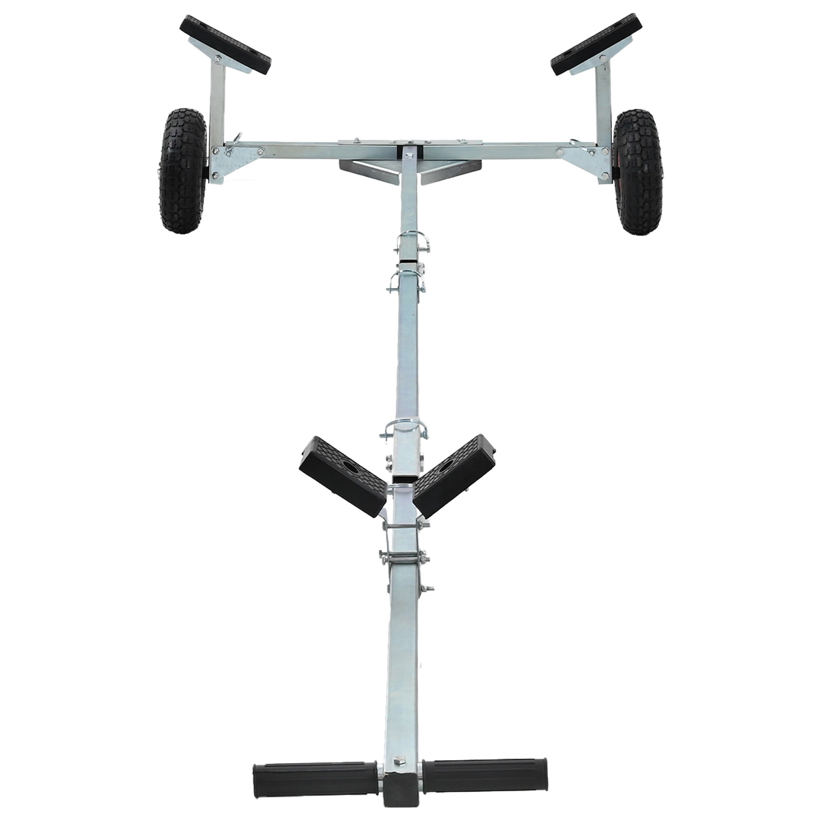 Rimorchio barche con 2 ruote, pieghevole e regolabile, 160 kg in acciaio