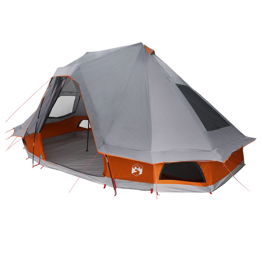Tenda Familiare Tipi Grigio e Arancione per 6 Persone Impermeabile