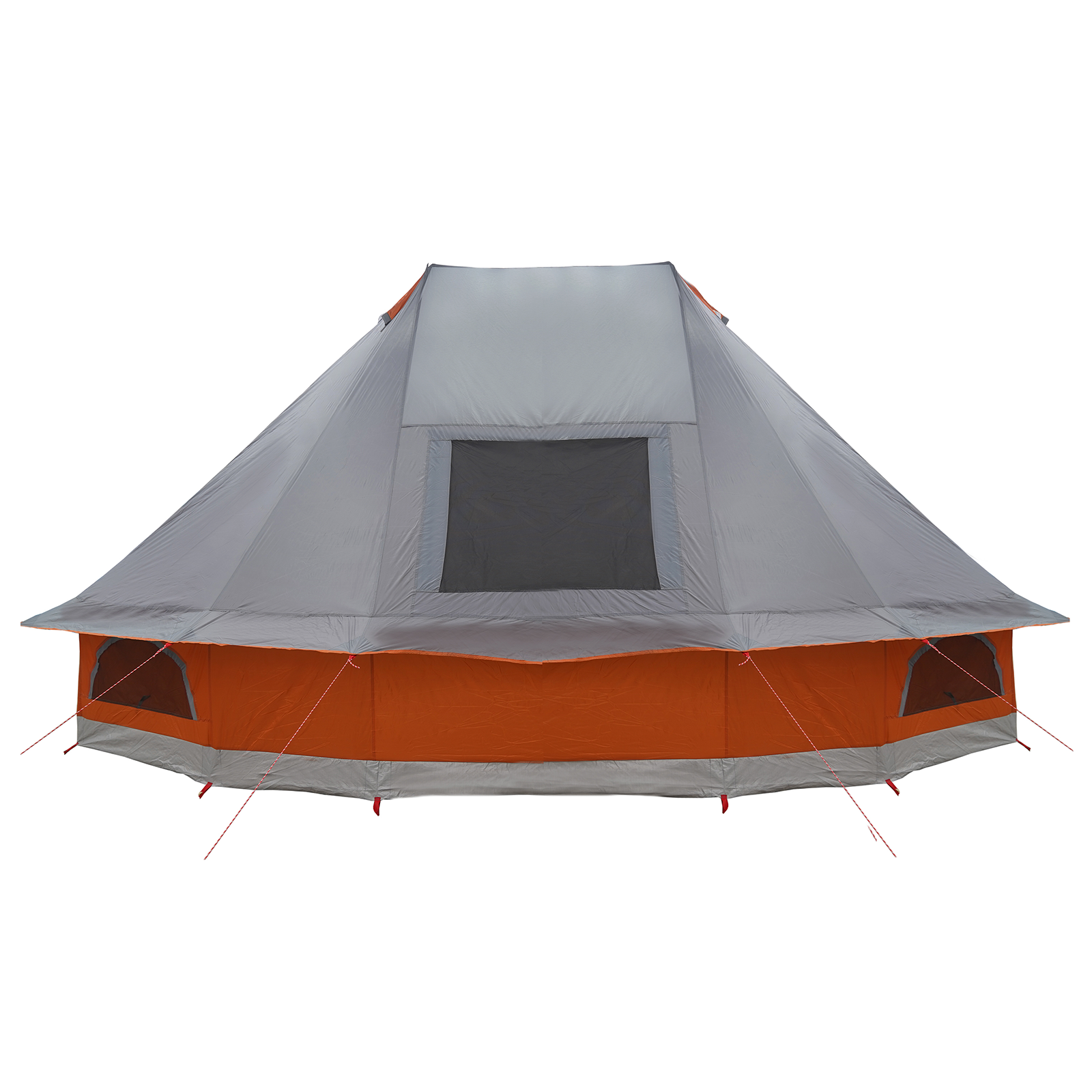 Tenda Familiare Tipi - Grigio e Arancione, per 10 Persone, Impermeabile