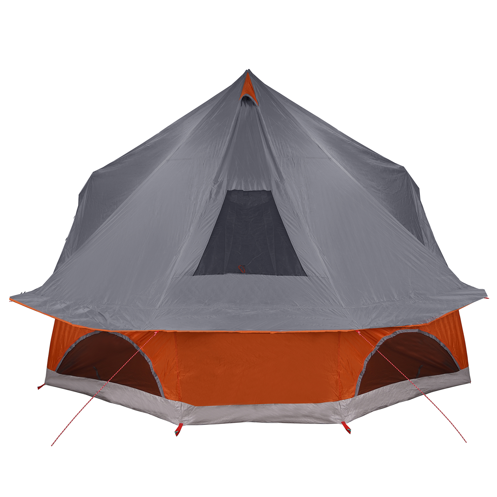 Tenda Familiare Tipi - Grigio e Arancione, per 10 Persone, Impermeabile