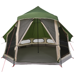 Tenda Familiare Tipi Verde 6 Persone Impermeabile