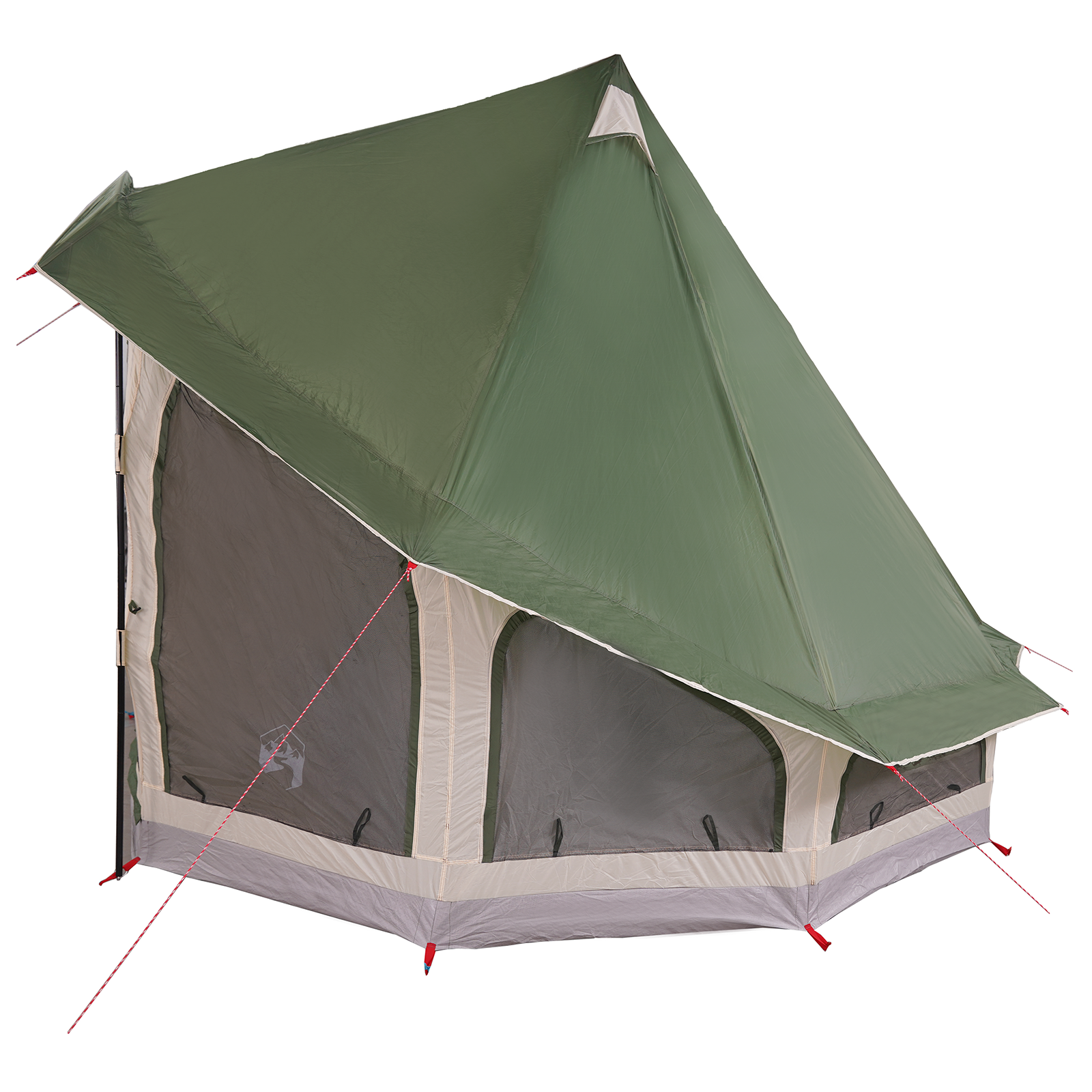 Tenda Familiare Tipi Verde 6 Persone Impermeabile