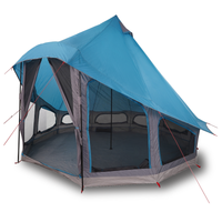 Tenda per Famiglie Tipi Blu Impermeabile per 6 Persone