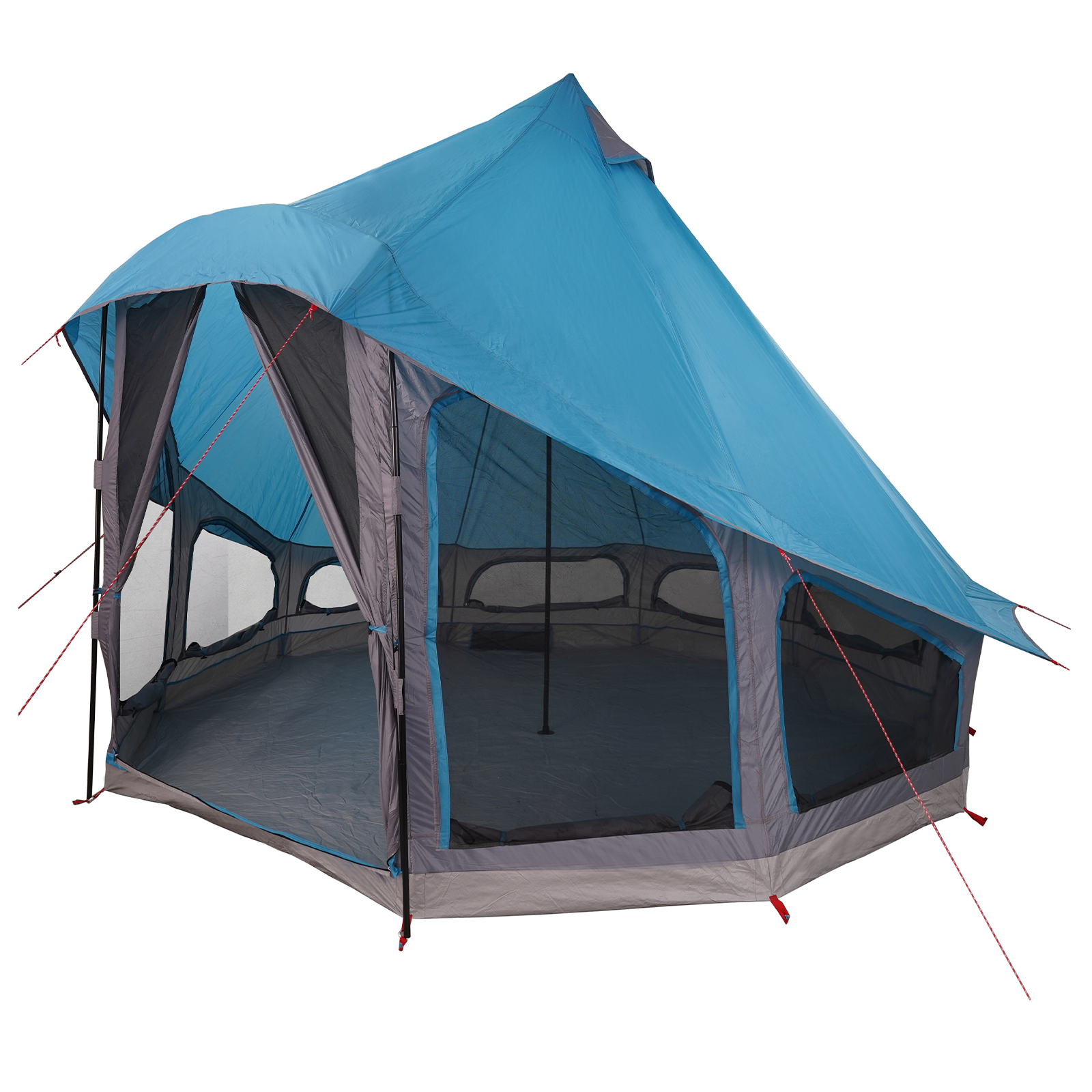 Tenda per Famiglie Tipi Blu Impermeabile per 6 Persone
