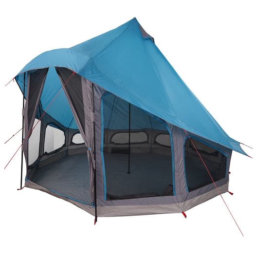 Tenda per Famiglie Tipi Blu Impermeabile per 6 Persone