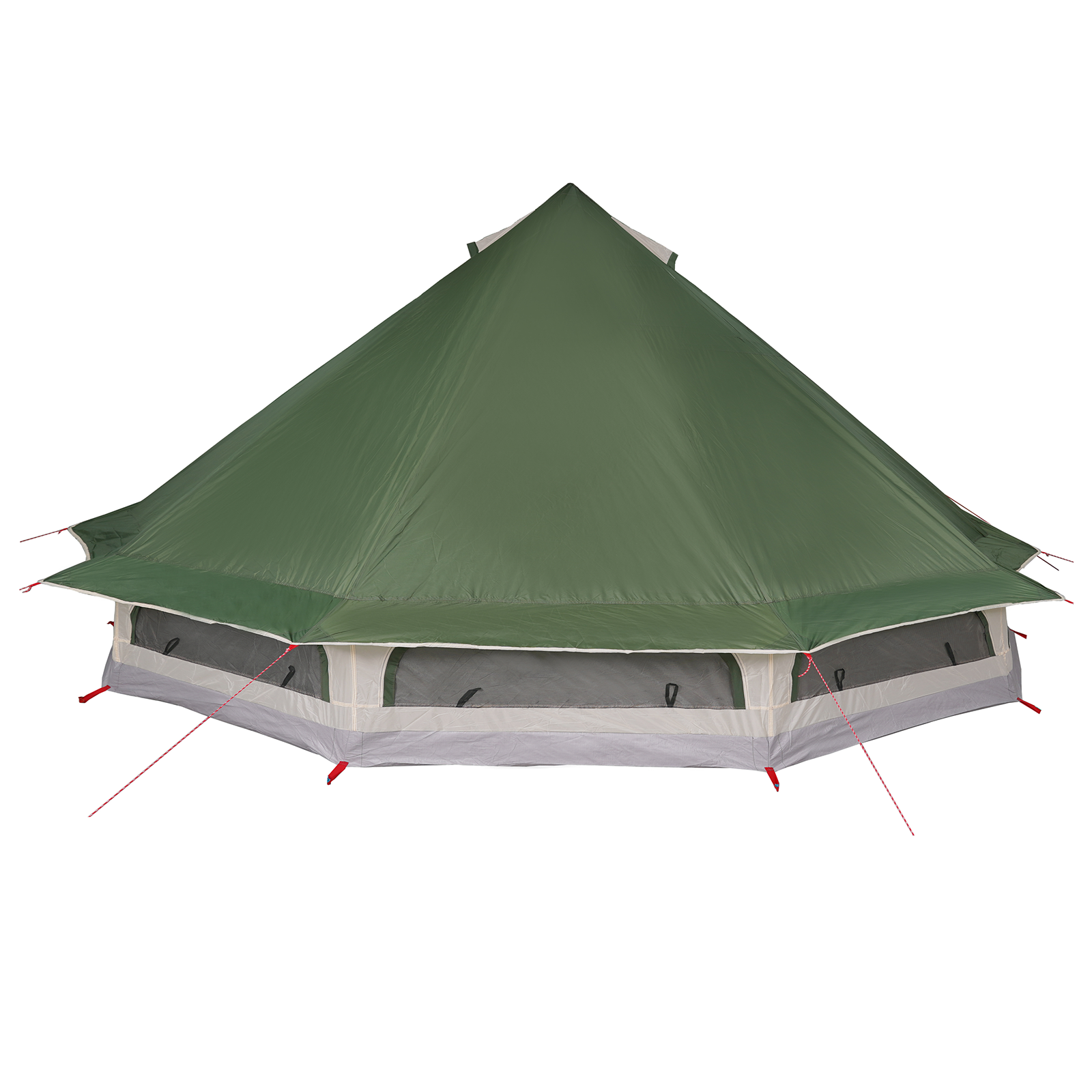 Tenda Familiare Tipi Verde Impermeabile per 10 Persone