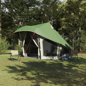 Tenda Familiare Tipi Verde Impermeabile per 10 Persone