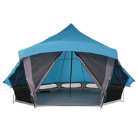 Tenda Familiare Tipi Blu 10 Persone Impermeabile
