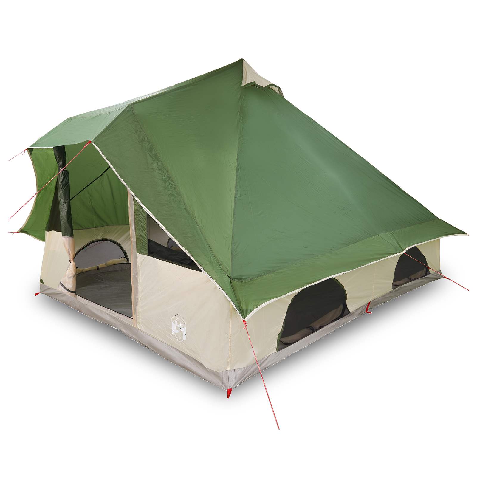 Tenda per Famiglie Tipi Verde Impermeabile per 8 Persone