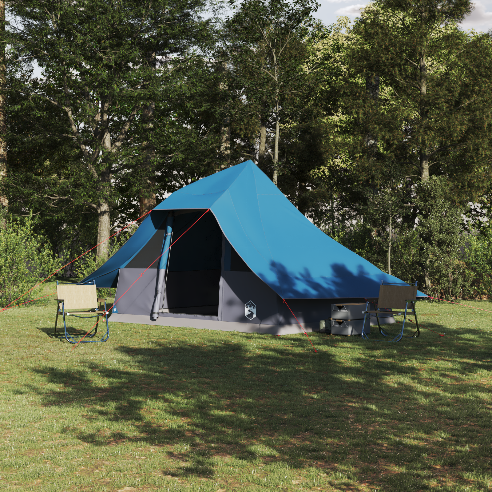 Tenda Familiare Tipi Blu 10 Persone Impermeabile