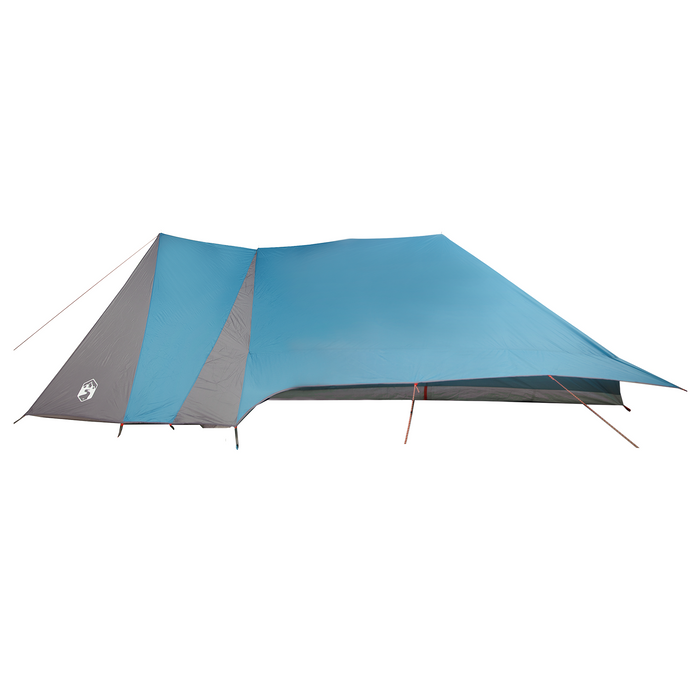 Tenda Familiare con Veranda Estesa - Blu - Impermeabile per 12 Persone
