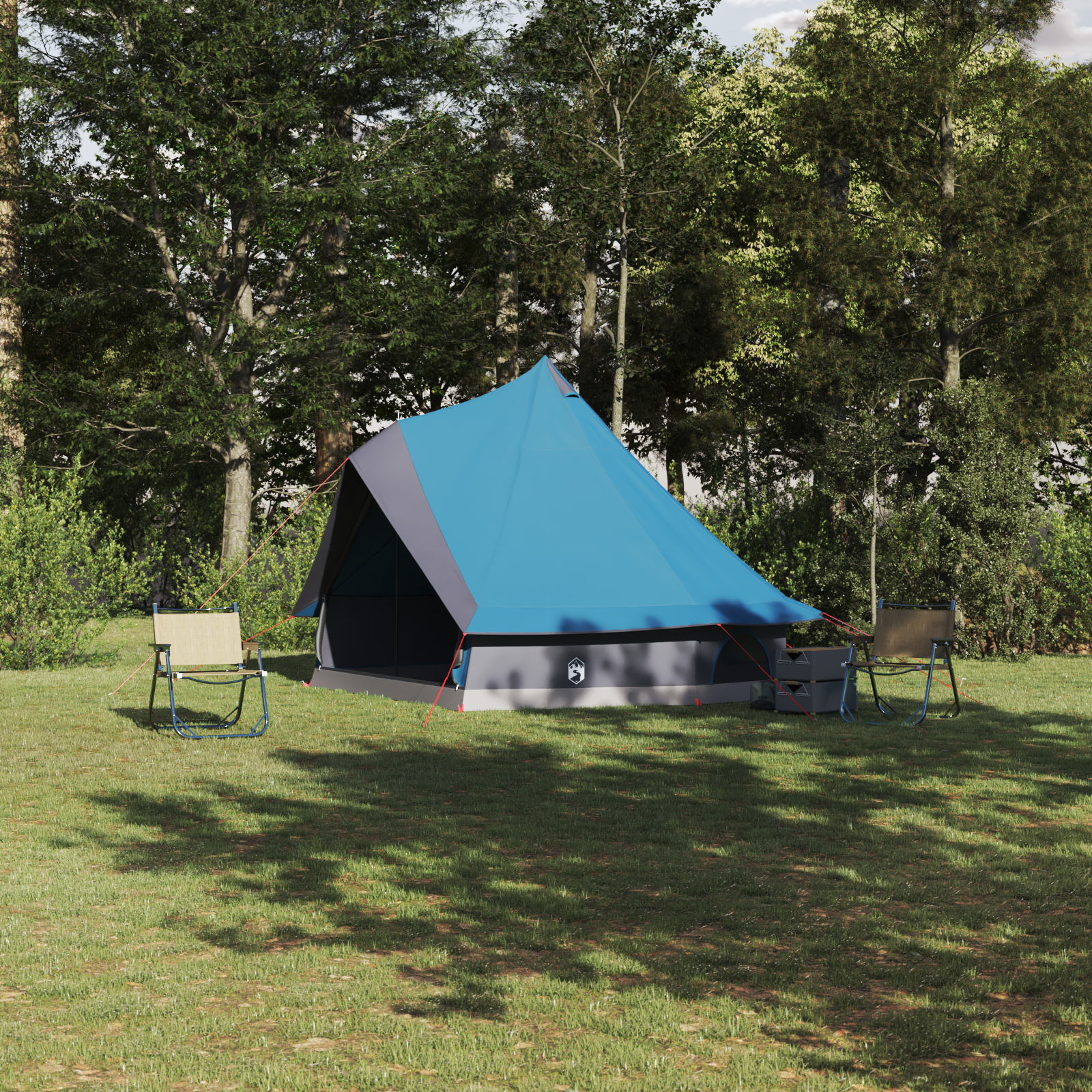 Tenda familiare Tipi blu per 8 persone impermeabile