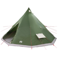 Tenda Familiare Tipi Verde Impermeabile per 12 Persone