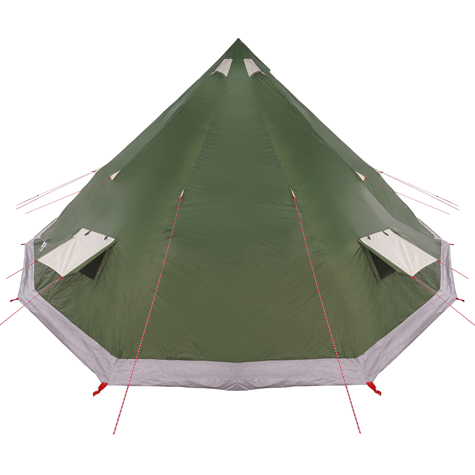 Tenda Familiare Tipi Verde Impermeabile per 12 Persone