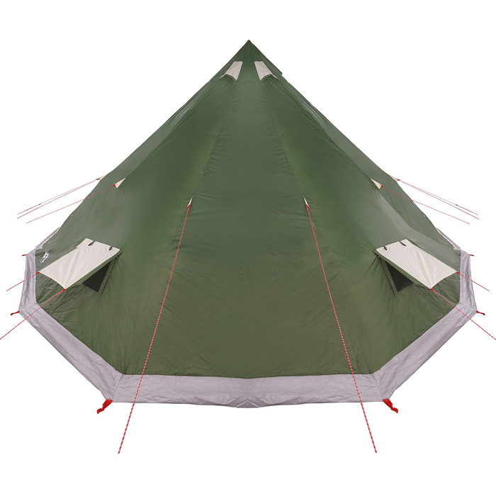 Tenda Familiare Tipi Verde Impermeabile per 12 Persone