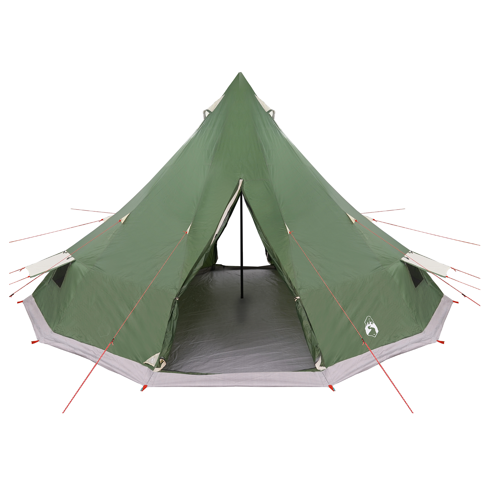Tenda Familiare Tipi Verde Impermeabile per 12 Persone