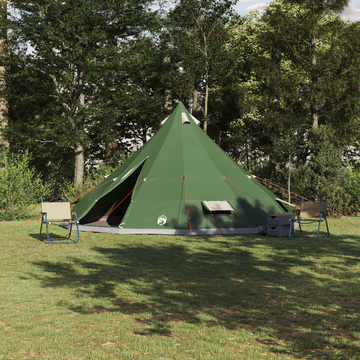Tenda Familiare Tipi Verde Impermeabile per 12 Persone