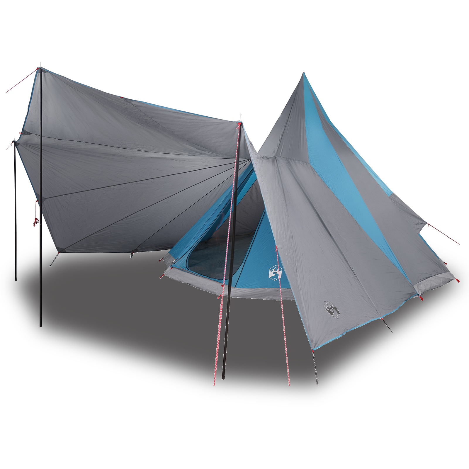 Tenda Family Tipi Blu Impermeabile per 12 Persone