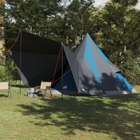 Tenda Family Tipi Blu Impermeabile per 12 Persone