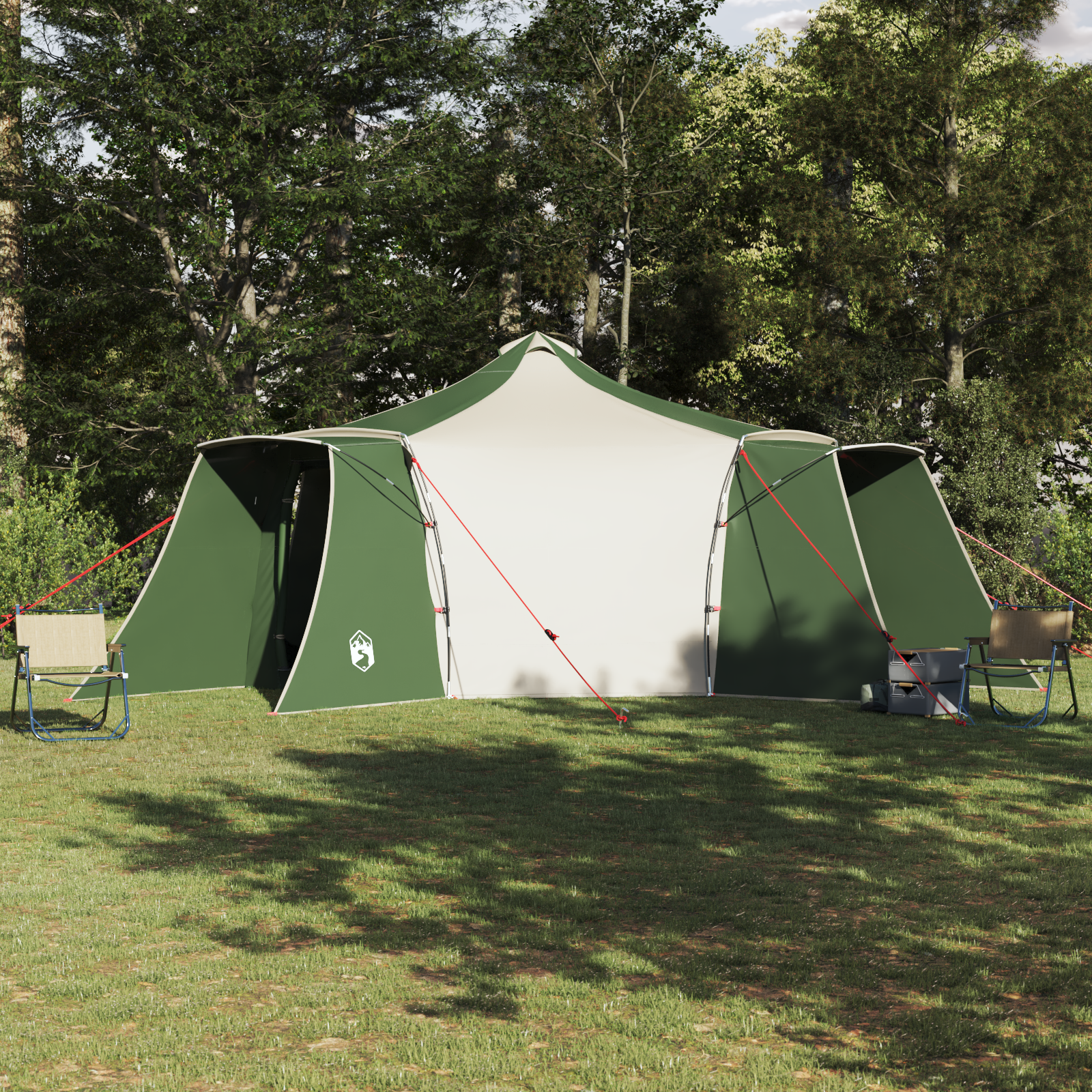 Tenda Familiare Tipi Verde 8-Persone Impermeabile