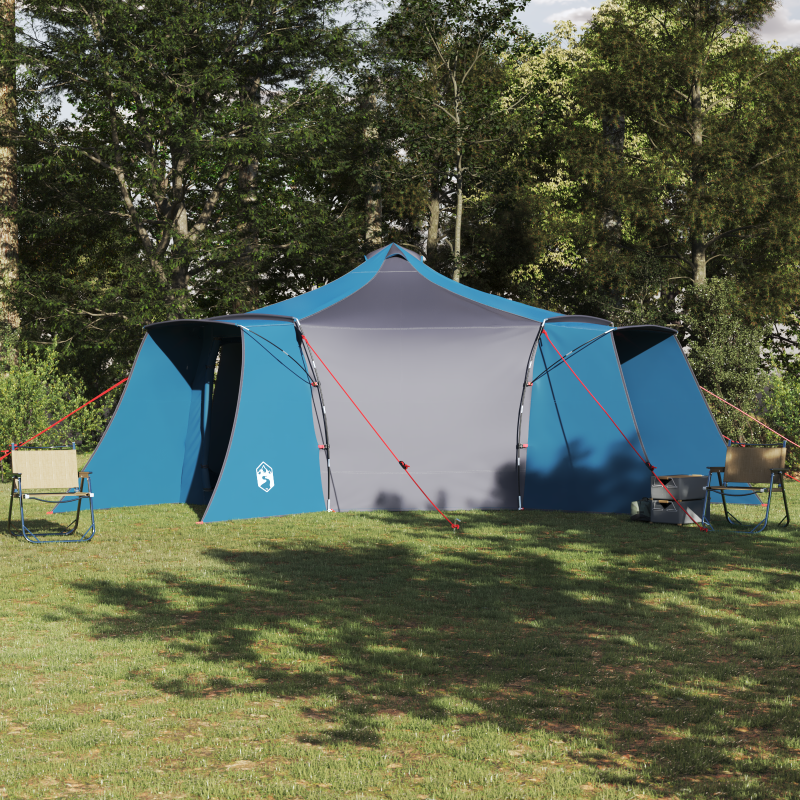 Tenda Familiare Tipi Blu 8 Persone Impermeabile