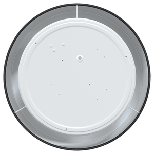 Lampada da soffitto  Flush Mount Nera Ø 30 cm in Tessuto con attacco E27