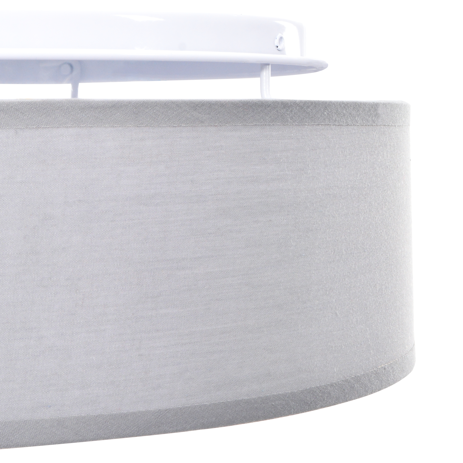 Lampade da soffitto Incasso Grigio Ø 30 cm Tessuto E27