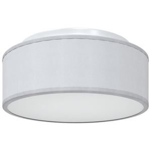 Lampade da soffitto Incasso Grigio Ø 30 cm Tessuto E27