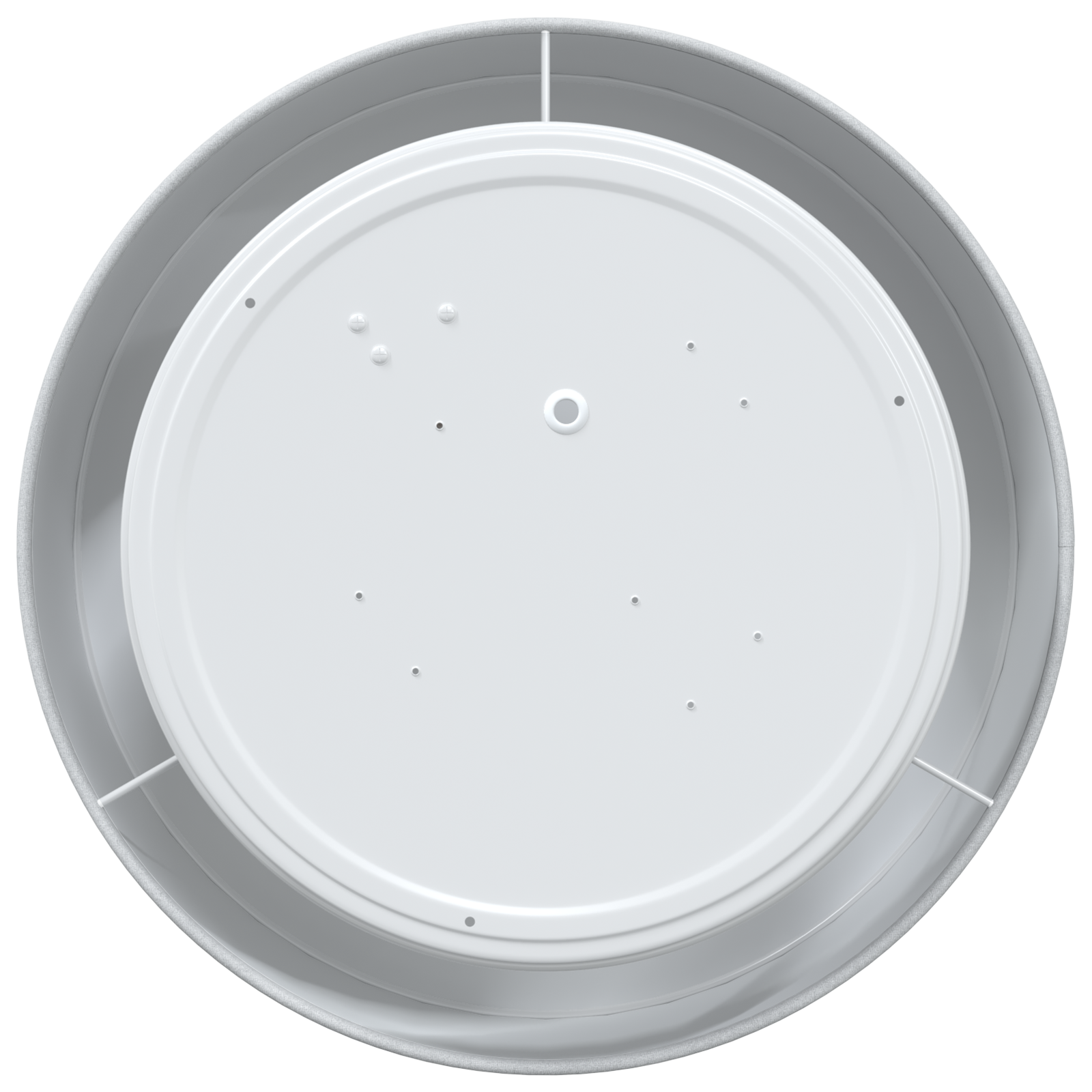 Lampade da soffitto Incasso Grigio Ø 30 cm Tessuto E27