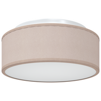 Lampade da soffitto a incasso Tortora 30 cm Tessuto E27