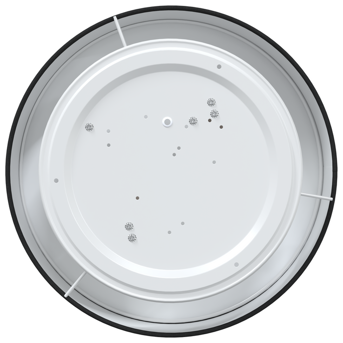 Lampade a Soffitto a Incasso Nere Ø 38 cm Tessuto E27