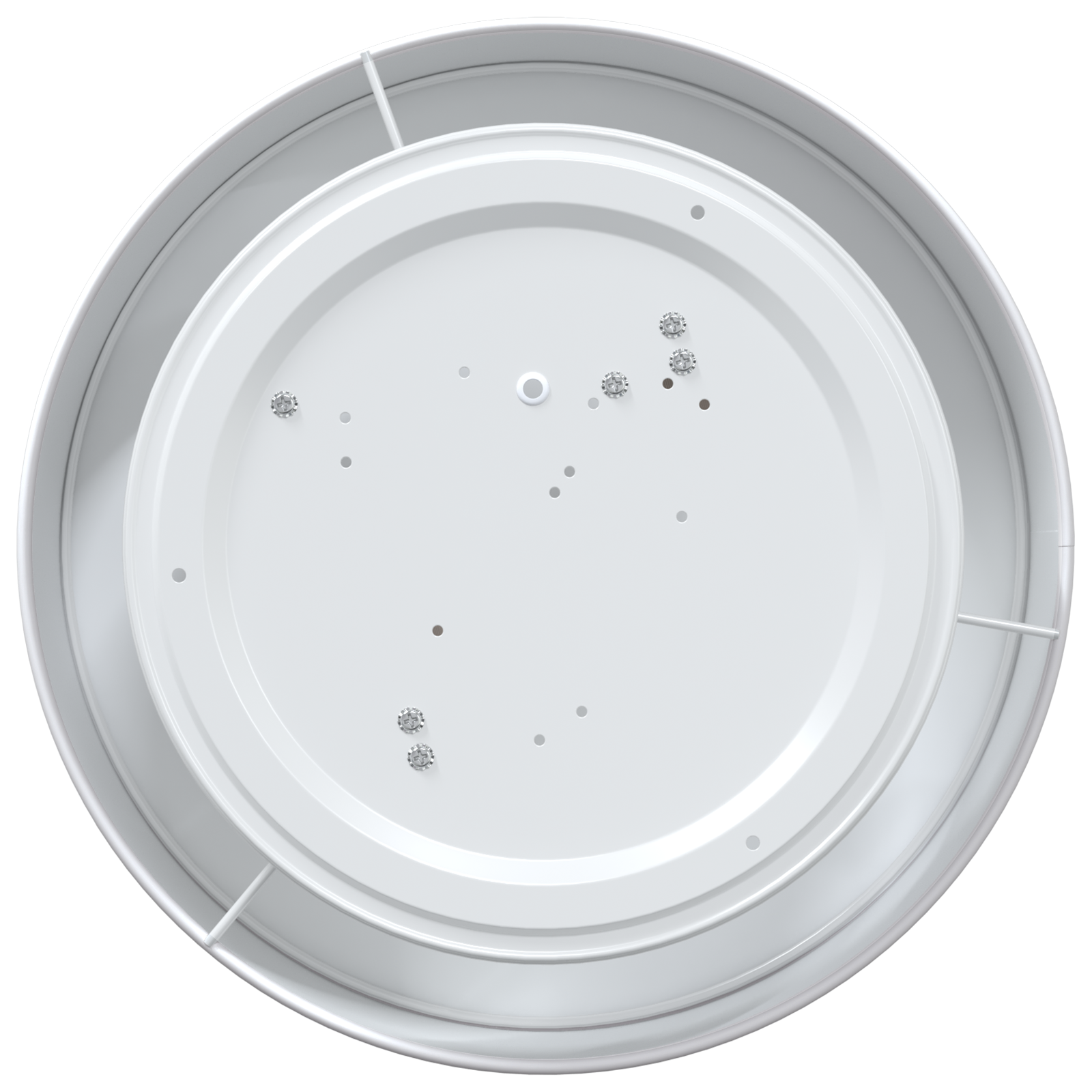 Lampade a soffitto a incasso bianche Ø 38 cm Tessuto E27