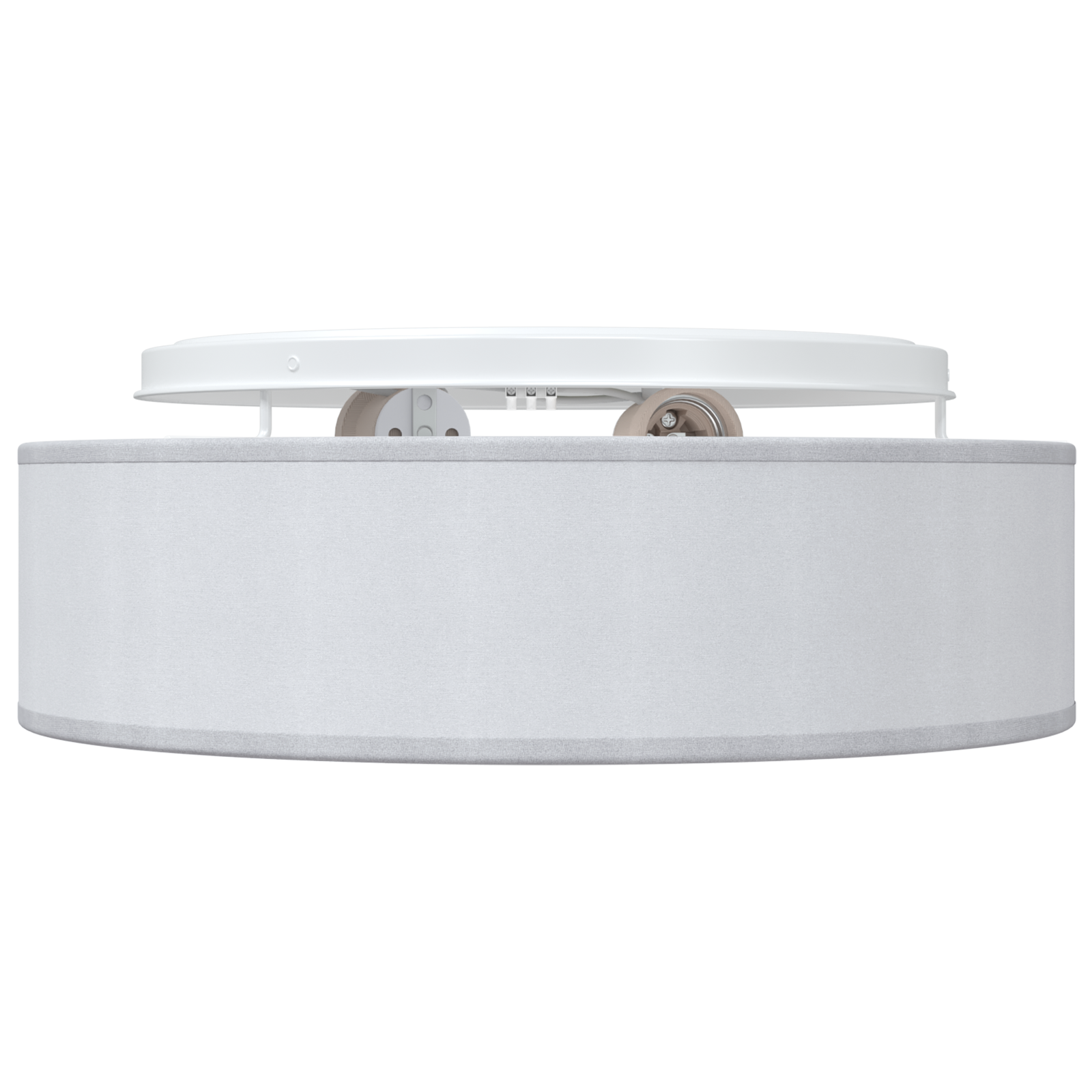 Lampade da soffitto a incasso Grigio Ø 38 cm Tessuto E27