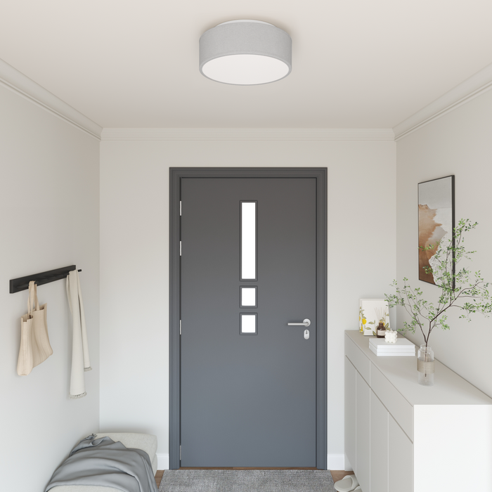 Lampade da soffitto a incasso Grigio Ø 38 cm Tessuto E27