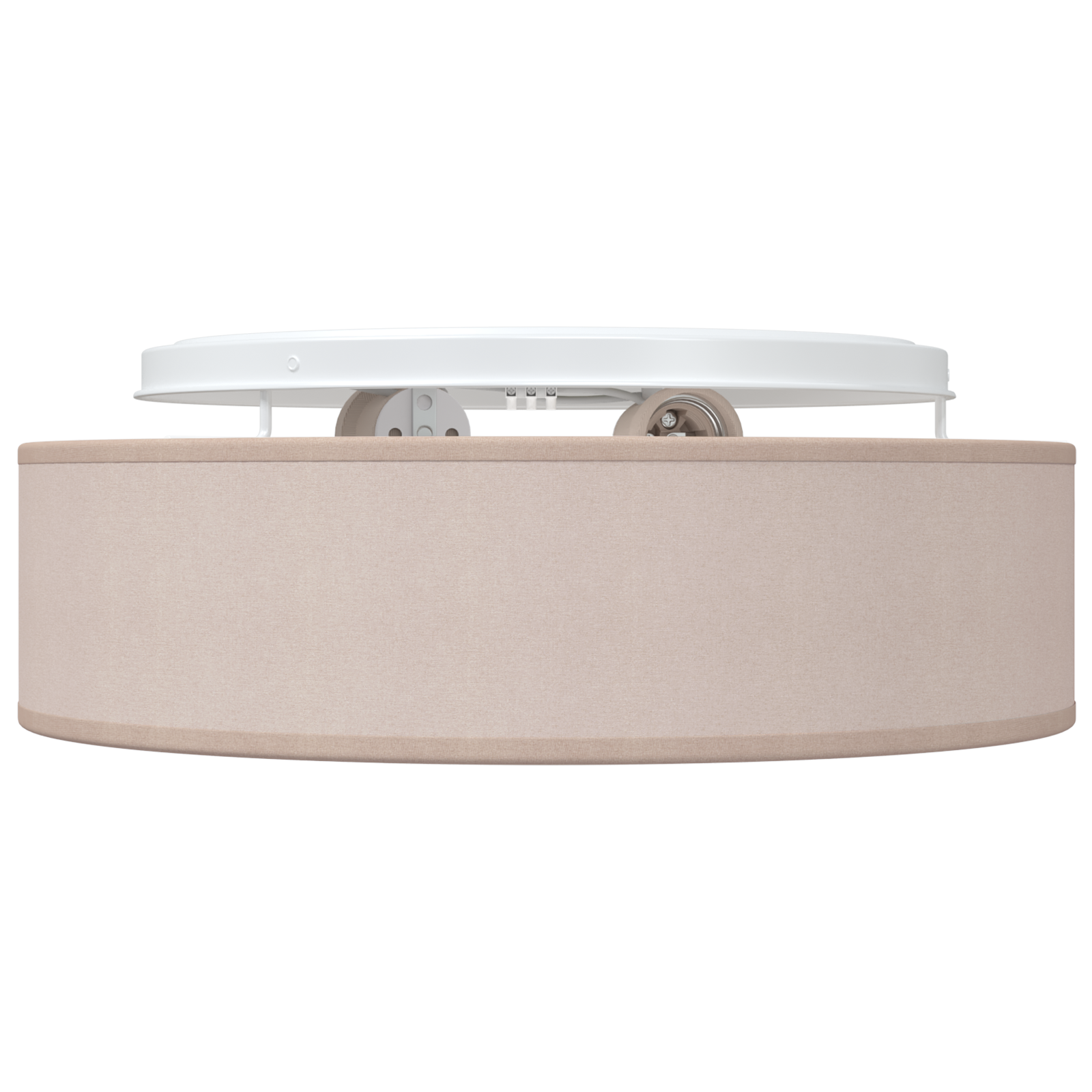Lampade da soffitto a incasso tortora Ø 38 cm tessuto E27