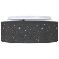 Lampade da soffitto con paralume stellato Nero Ø 30 cm Tessuto E27
