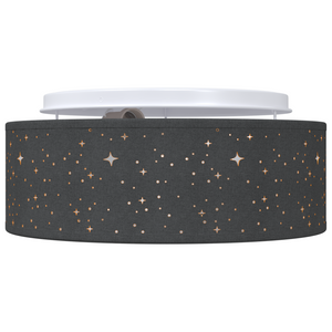 Lampade da soffitto con paralume stellato Nero Ø 30 cm Tessuto E27