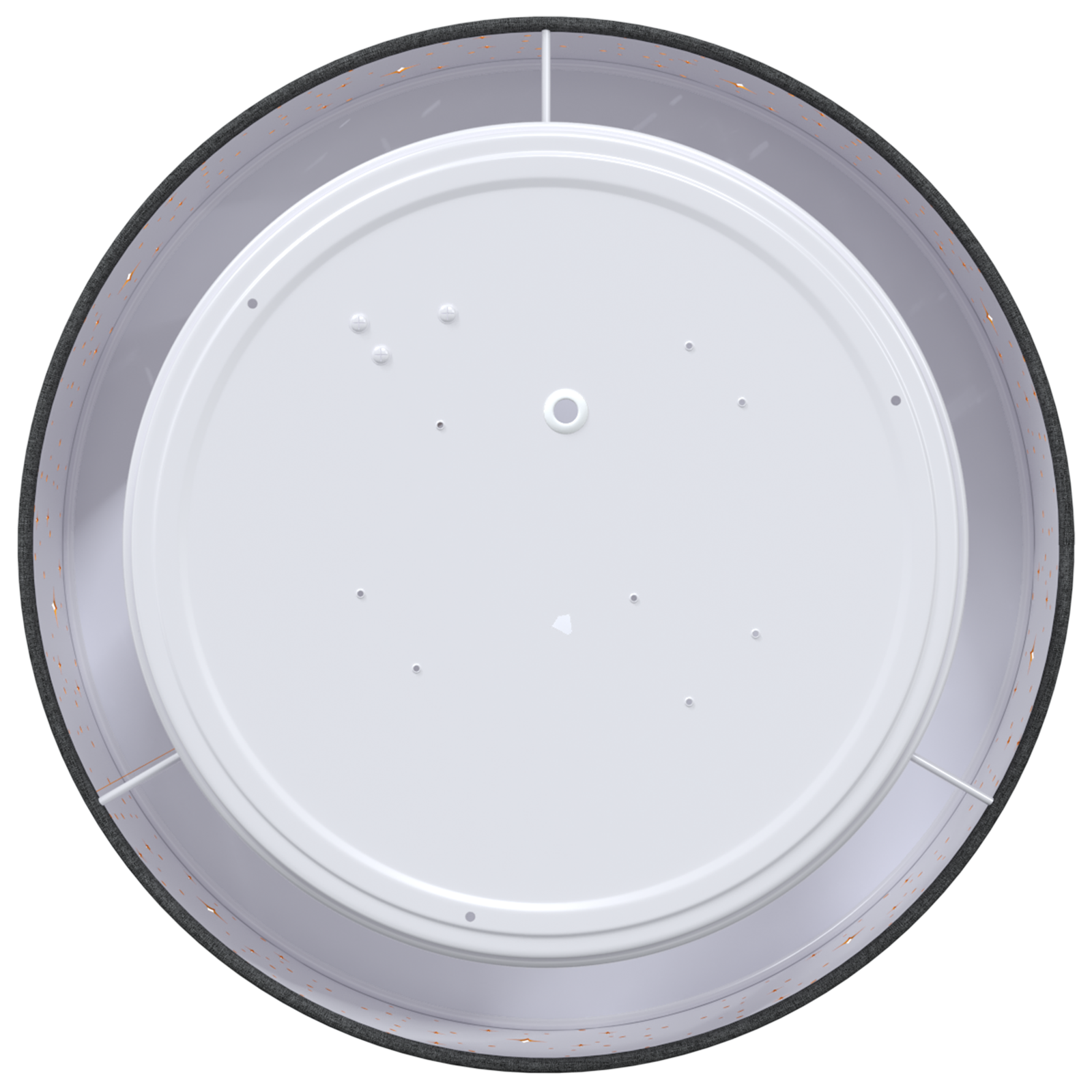 Lampade da soffitto con paralume stellato Nero Ø 30 cm Tessuto E27