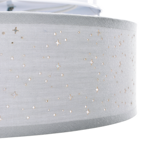Lampade a soffitto con paralume stellato Grigio Ø 30 cm Tessuto E27
