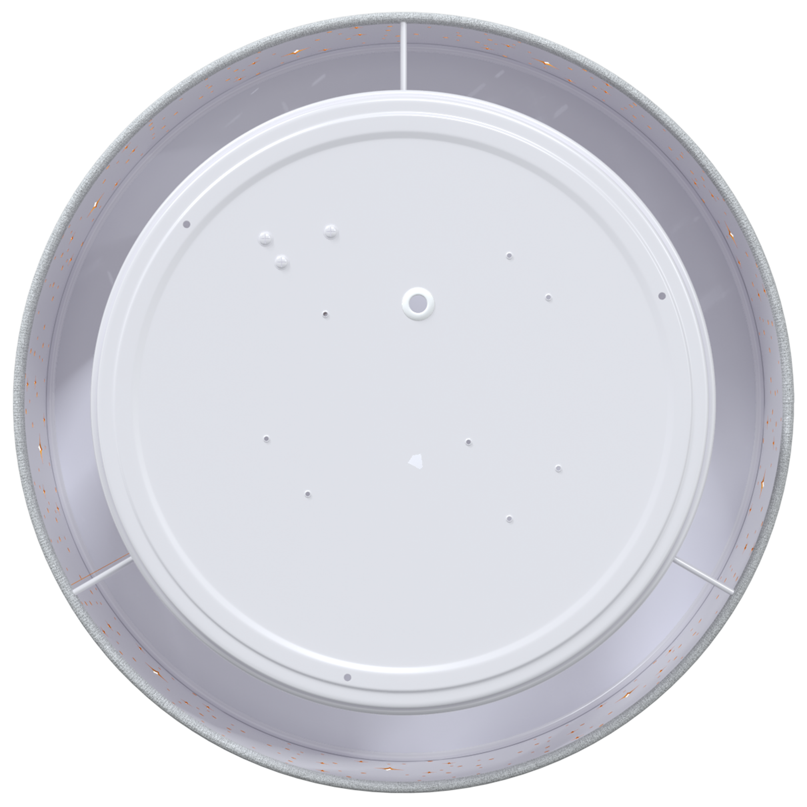 Lampade a soffitto con paralume stellato Grigio Ø 30 cm Tessuto E27