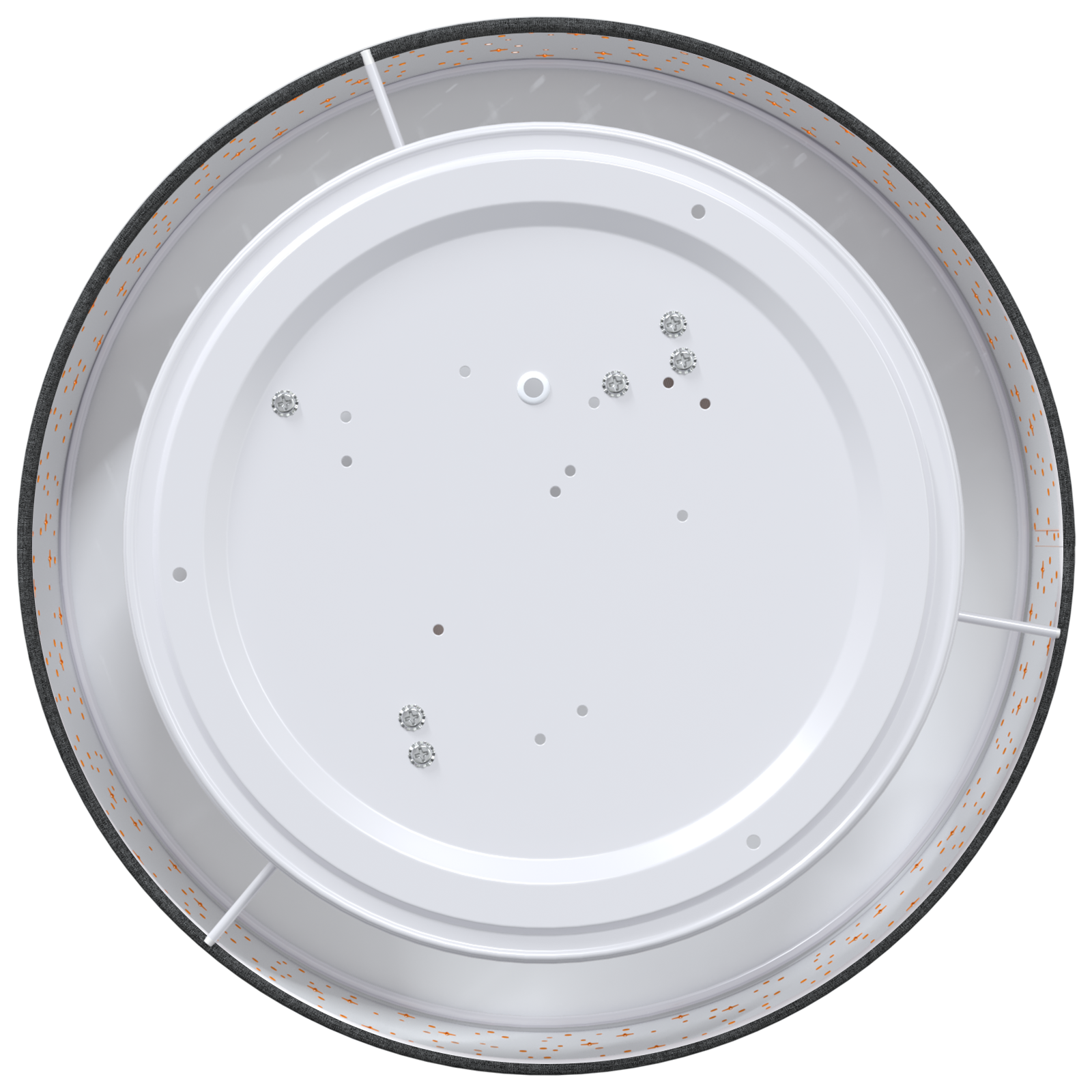 Lampade da soffitto con paralume stellato Nero Ø 38 cm Tessuto E27