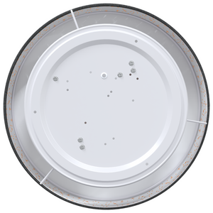 Lampade da soffitto con paralume stellato Nero Ø 38 cm Tessuto E27