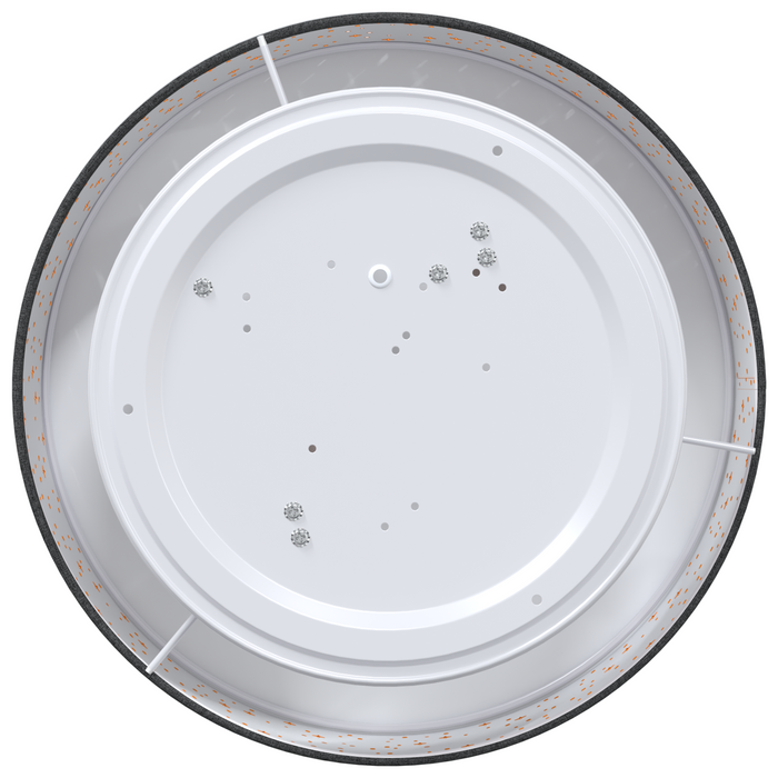 Lampade da soffitto con paralume stellato Nero Ø 38 cm Tessuto E27