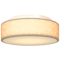 Lampade da soffitto con paralume stellato Tortora Ø 38 cm Tessuto E27