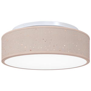 Lampade da soffitto con paralume stellato Tortora Ø 38 cm Tessuto E27